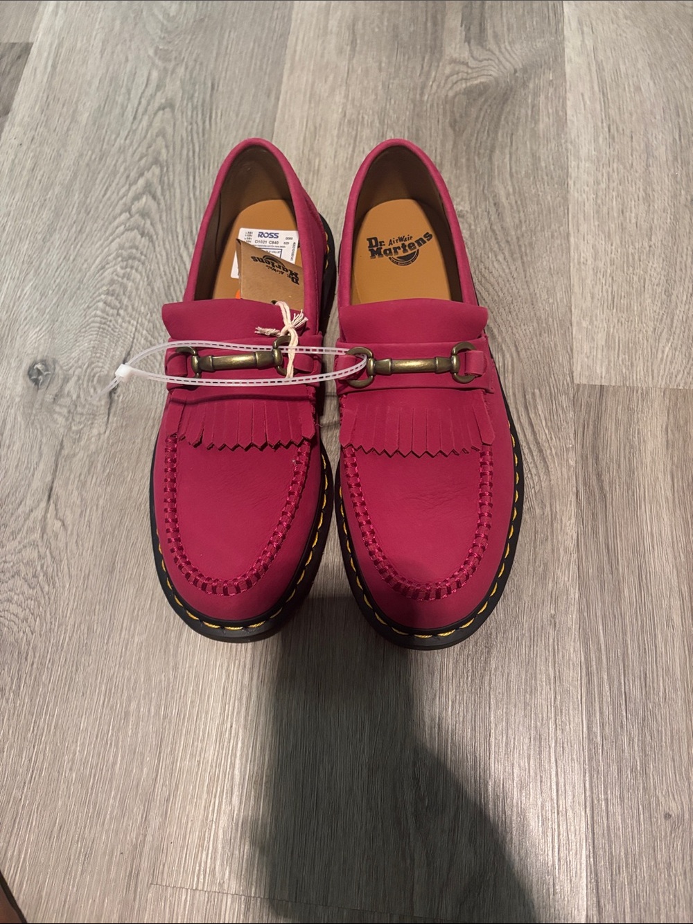 Dr. Martens Pink Kiltie Bit Loafers Women’s